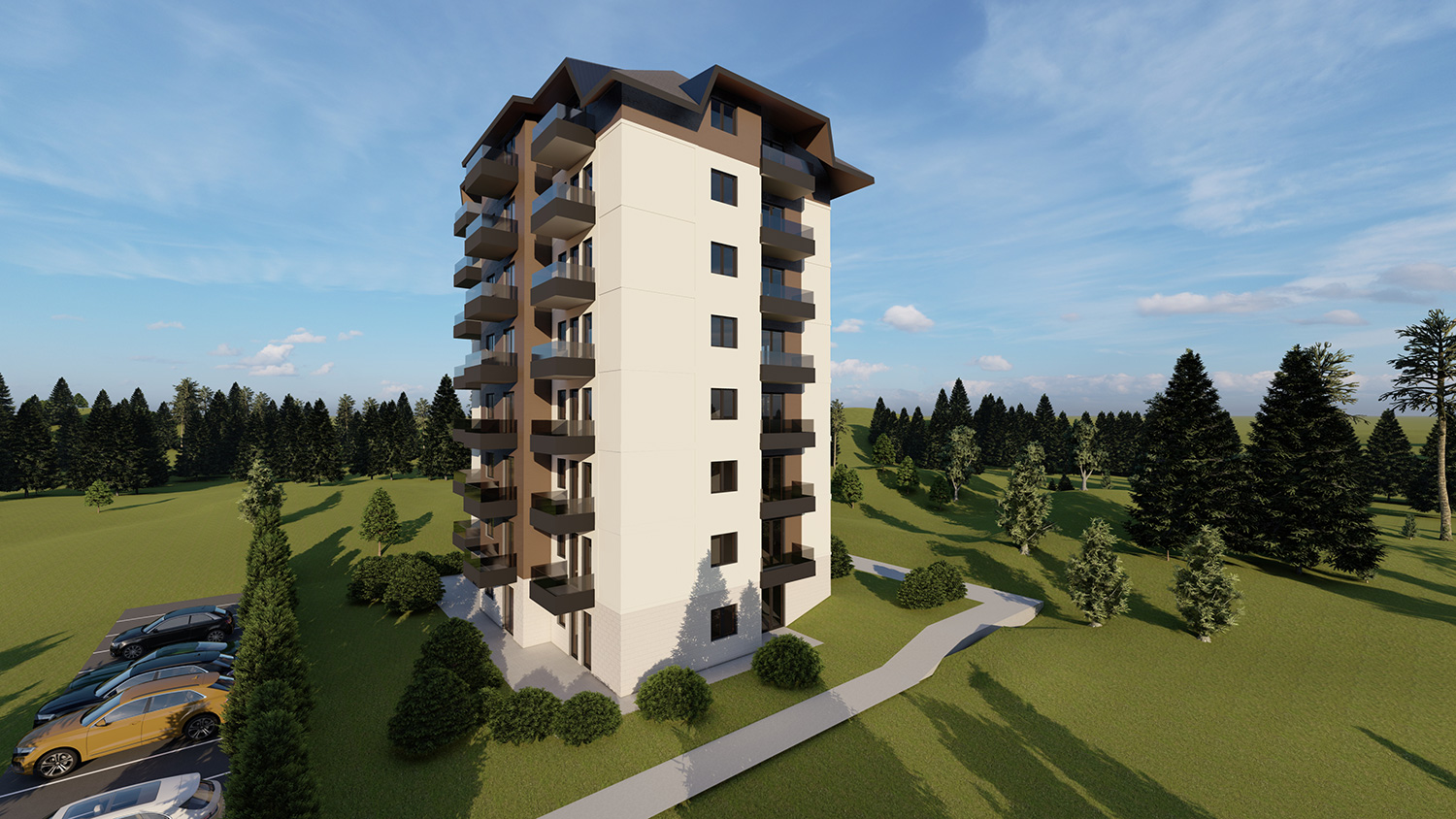Zlatibor Zgrada sa 38 stanova kvadrature 36 i 37 kvadrata